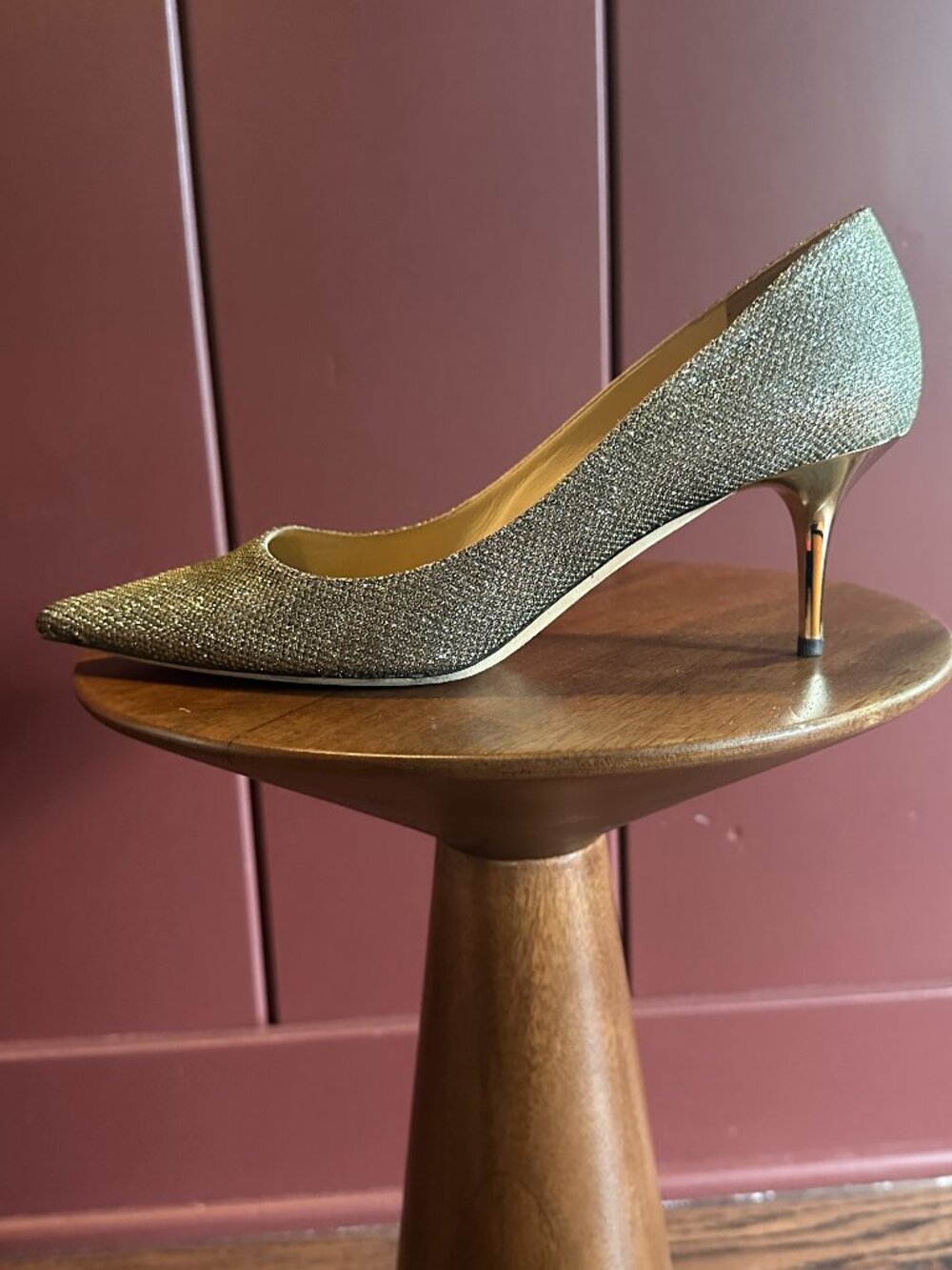 Jimmy Choo Aurora Bronze Pump With Box – Size 39